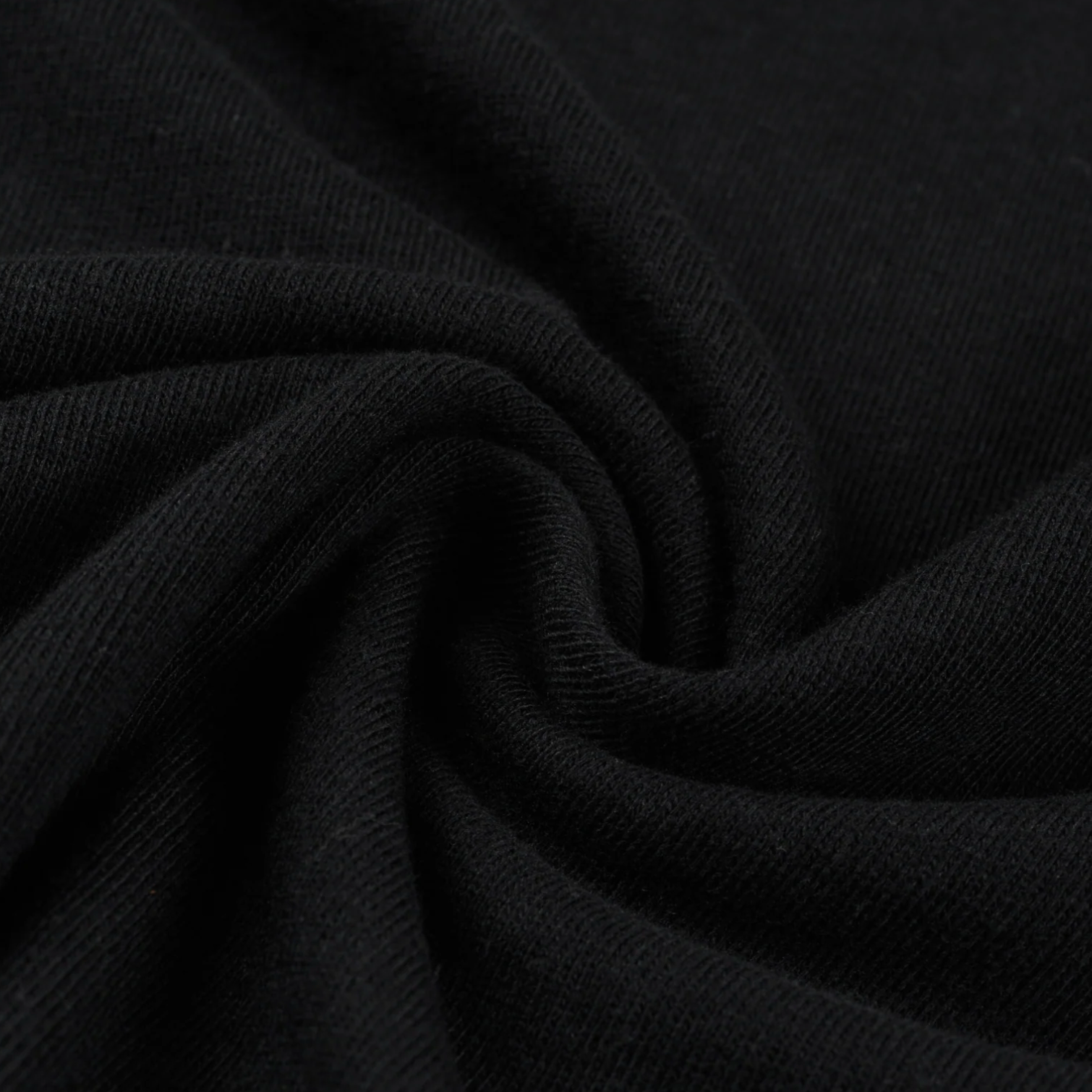 IHT-1610L-BLK 6,5 oz.  Loopwheel Crew Neck T-Shirt Schwarz