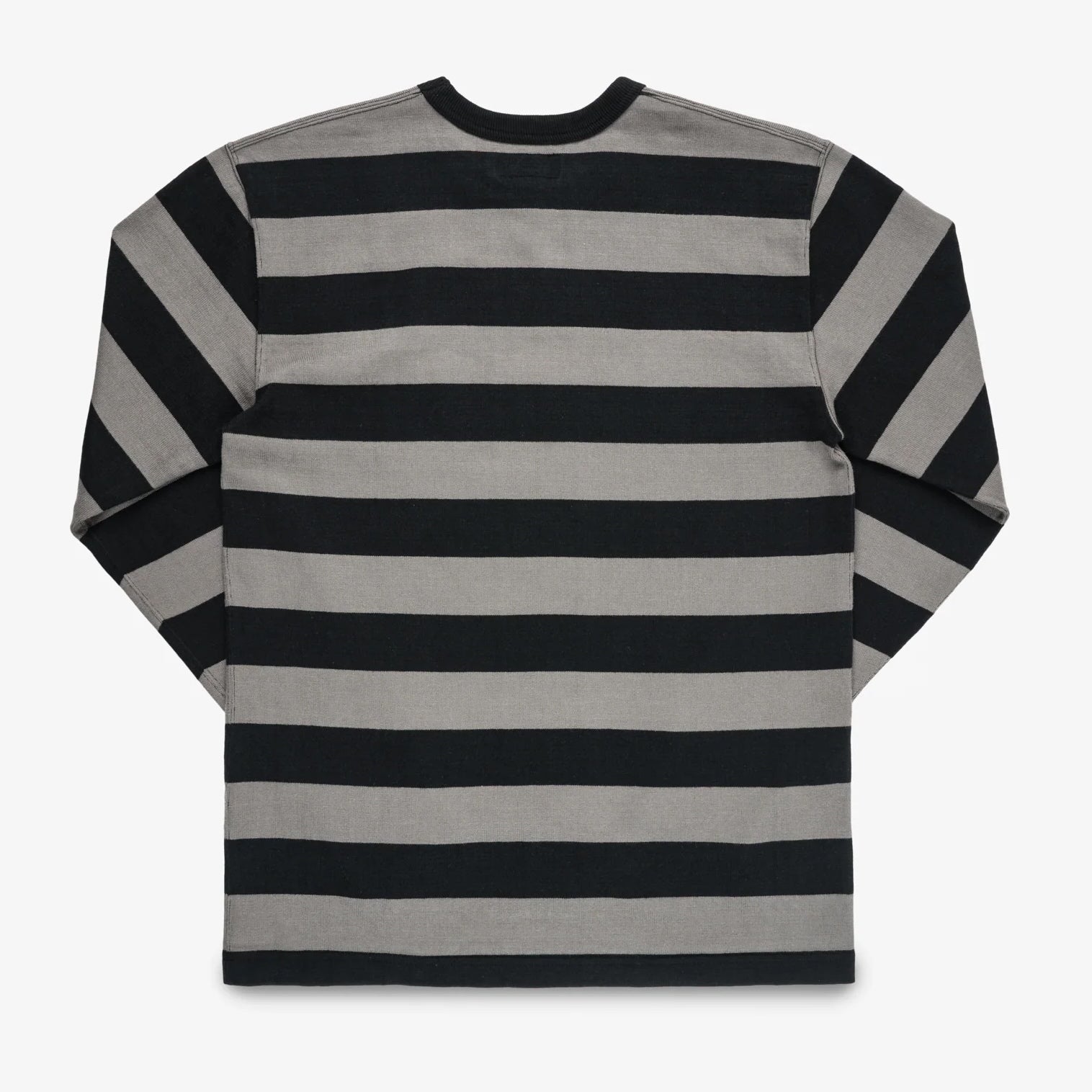 IHTB-01-GRY-BLK 11oz Cotton Long-Sleeved Sweater Grey/Black