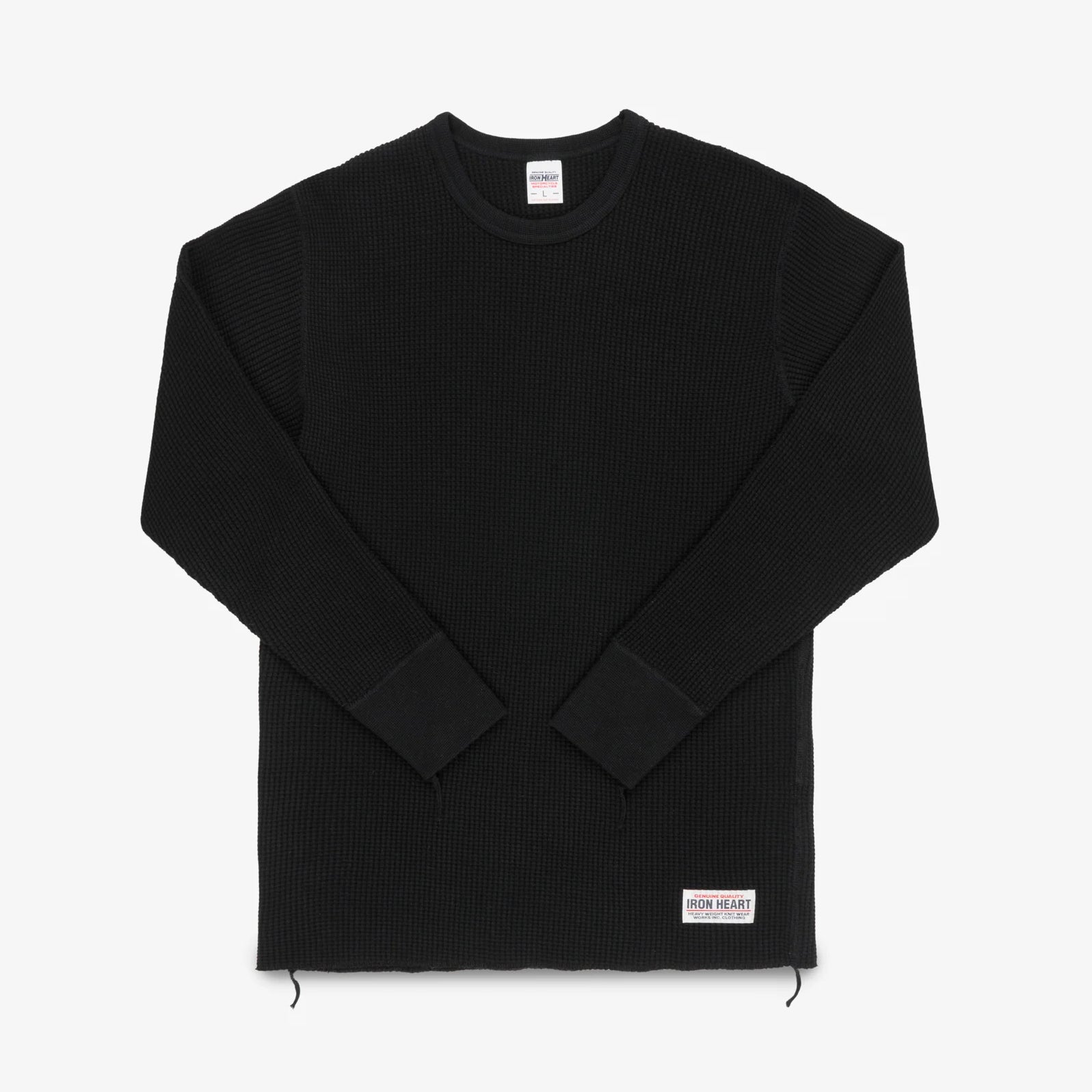 IHTL-1301-BLK Waffle Long Sleeved Thermal Top Schwarz