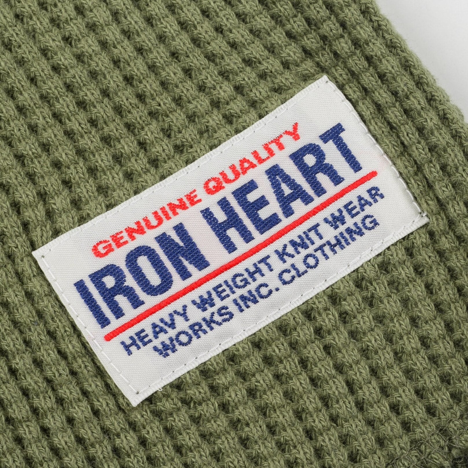 IHTL-1301-OLV Waffle Long Sleeved Thermal Top Oliv