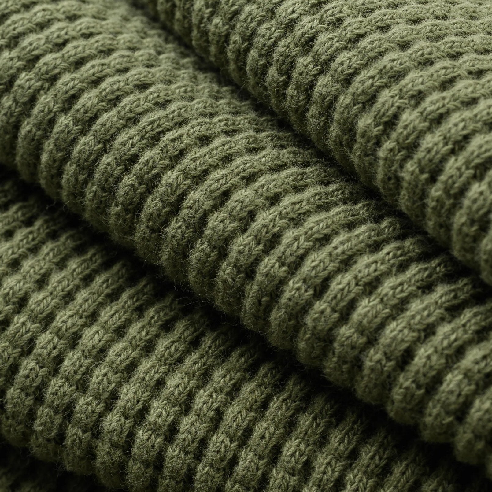 IHTL-1301-OLV Waffle Long Sleeved Thermal Top Oliv