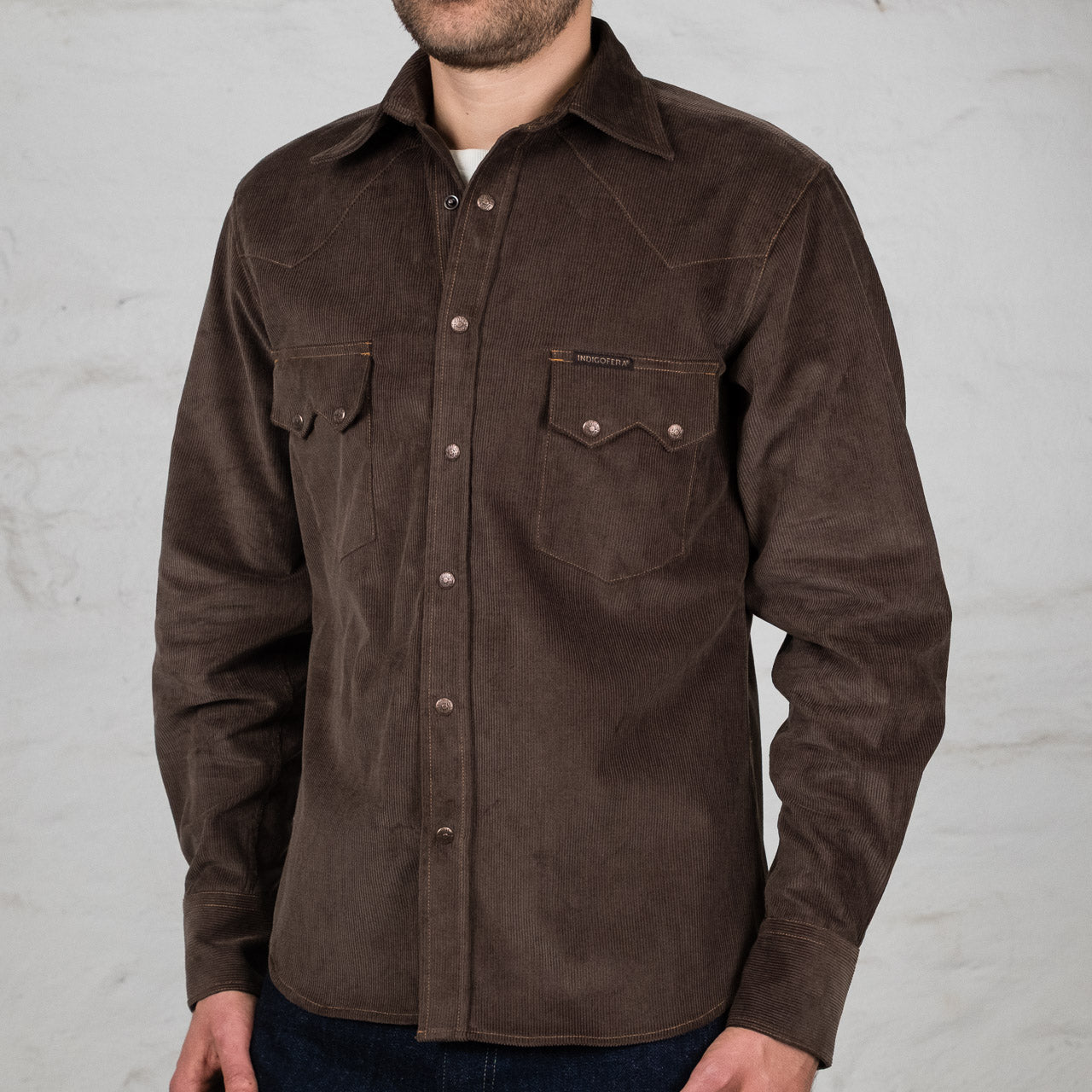 Ryman Corduroy Shirt Braun