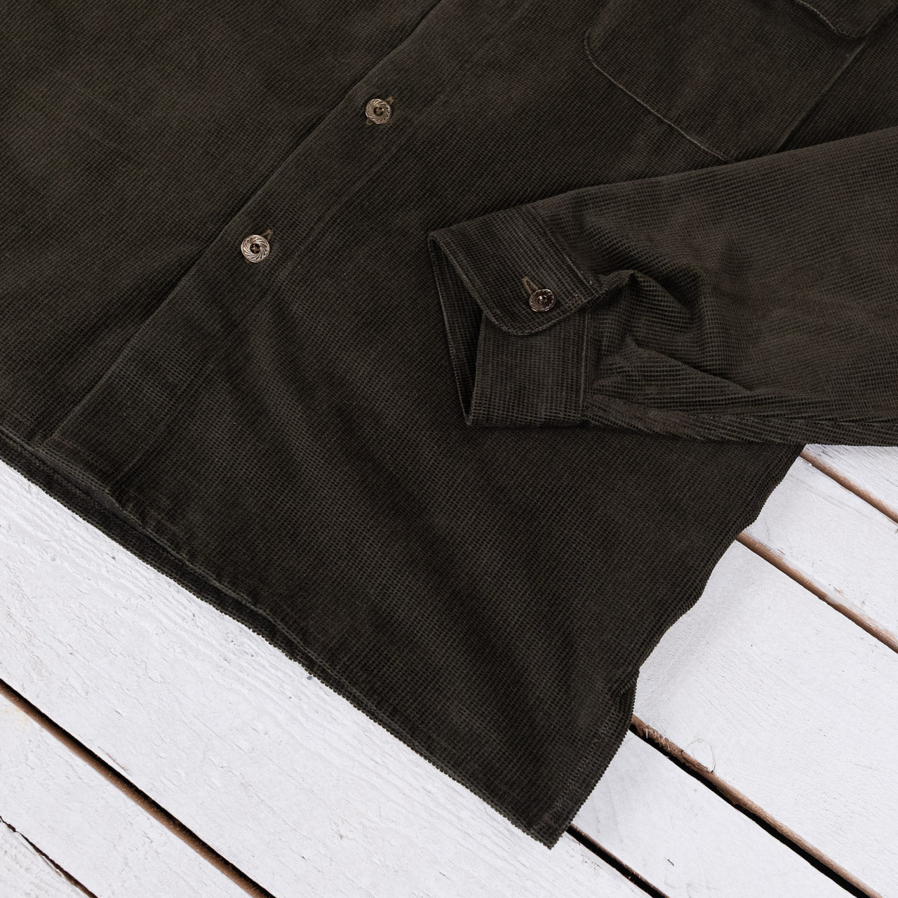 Webster Shirt Square Corduroy Dark Green