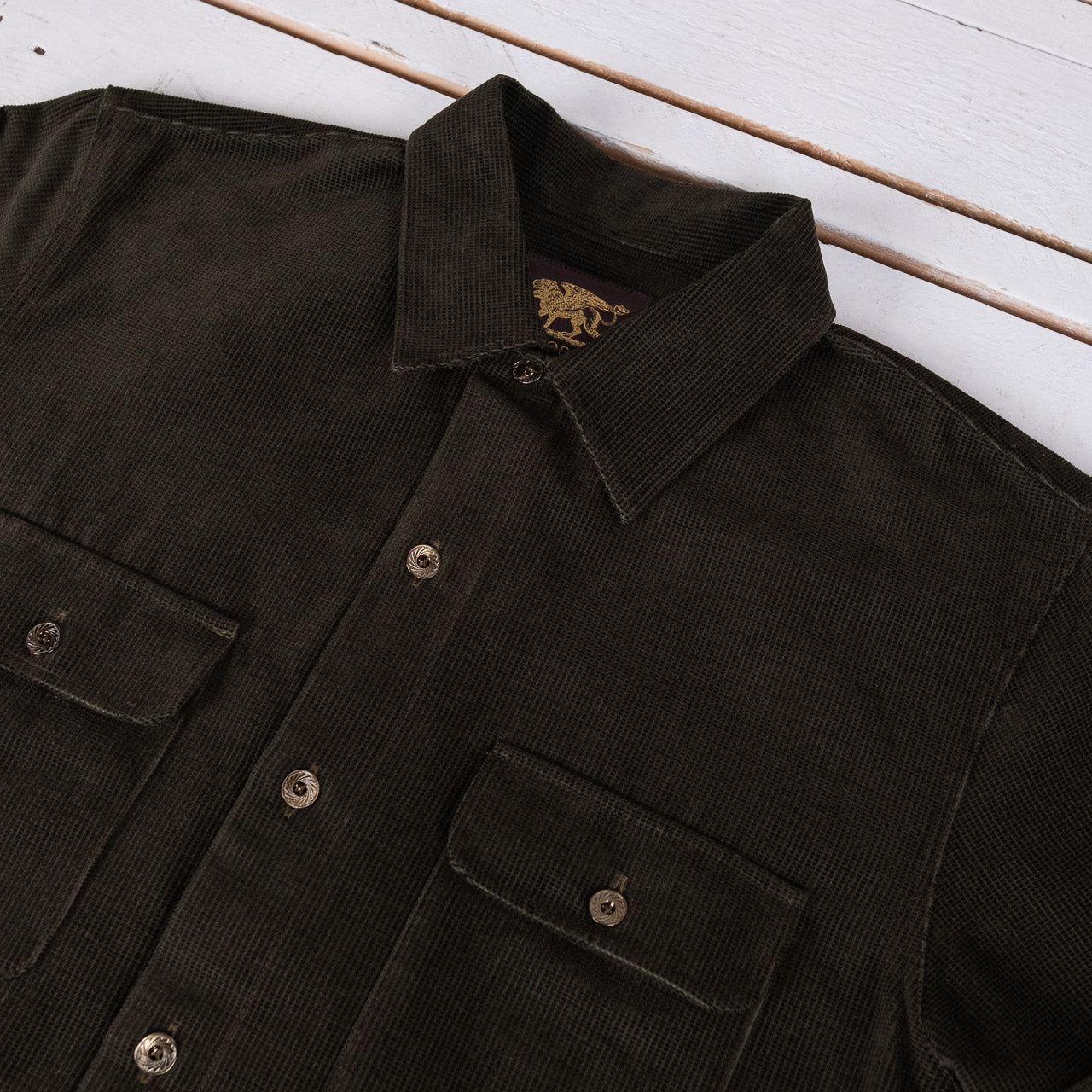 Webster Shirt Square Corduroy Dark Green