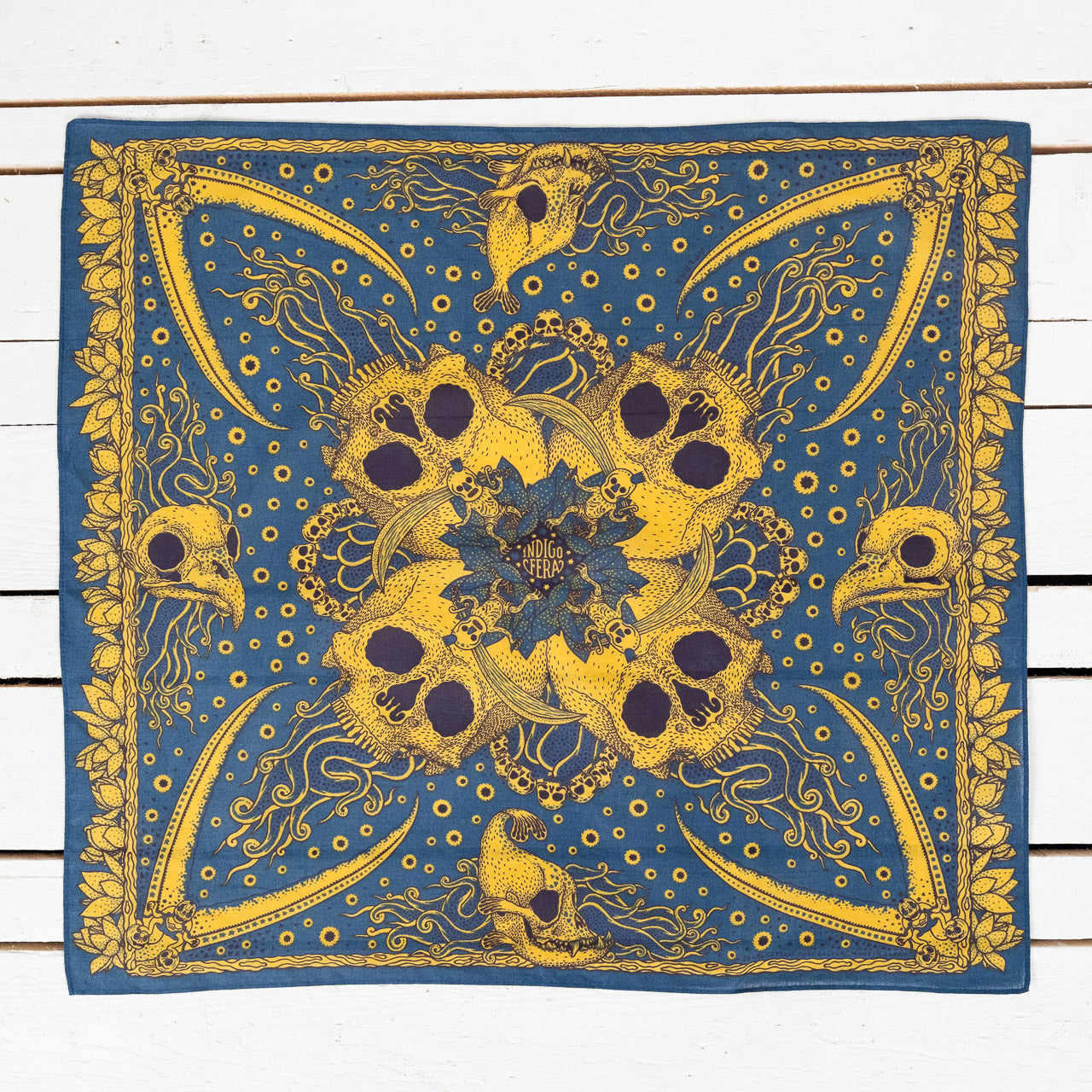 Bandana "Skull" Blue