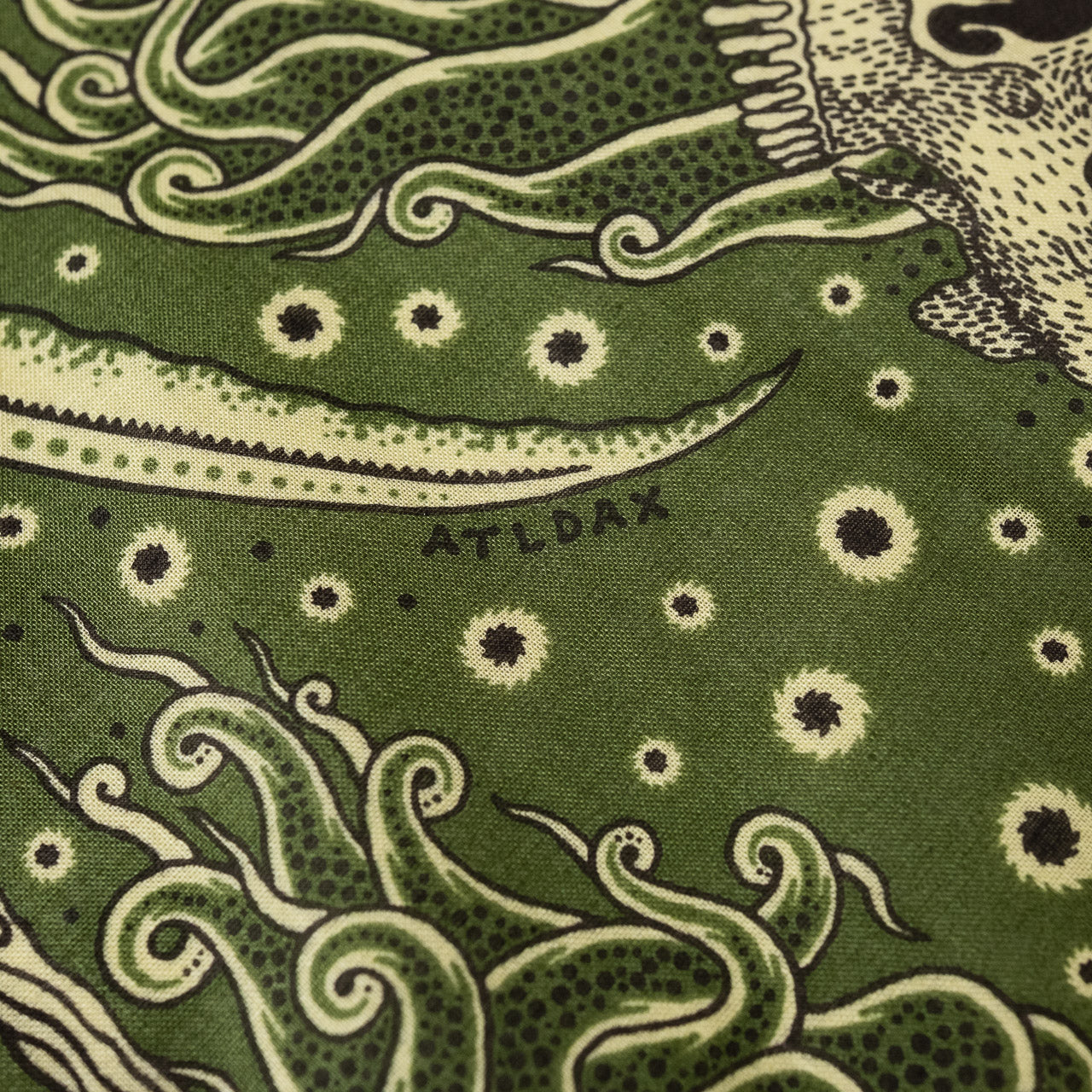 Bandana "Skull" Green