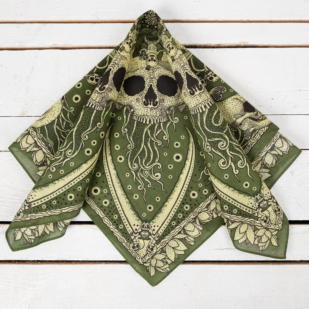 Bandana "Skull" Vert