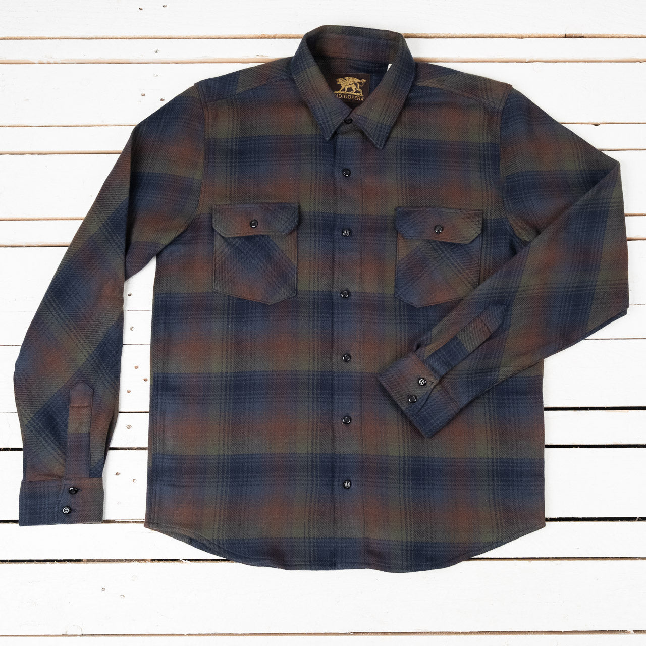 Bryson Flannel Check Shirt Green