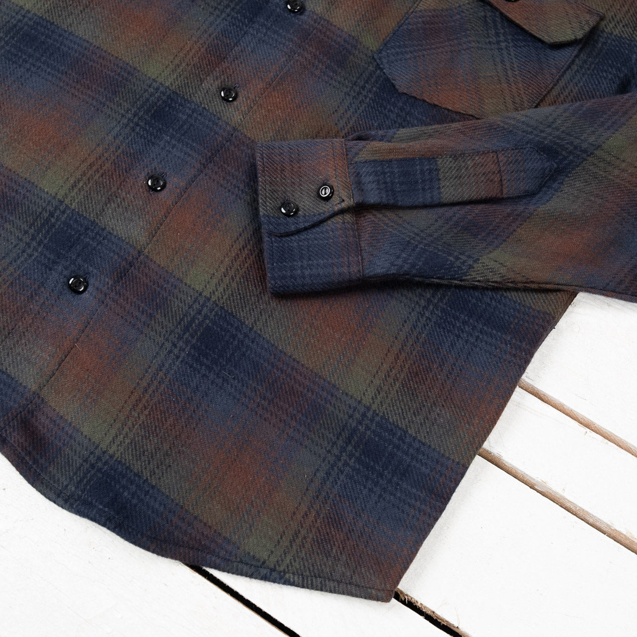 Bryson Flannel Check Shirt Green