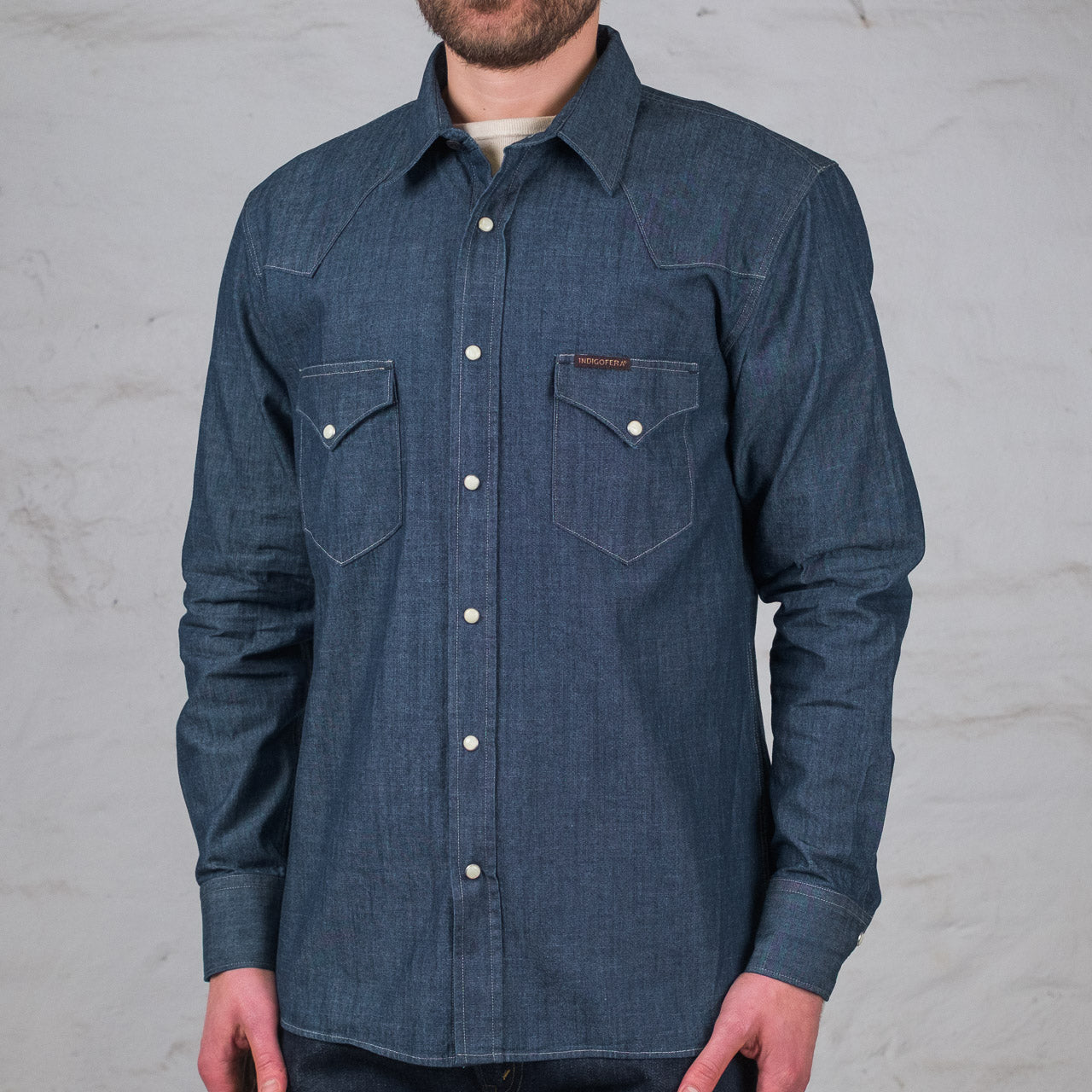Sideras Shirt Indigo Chambray
