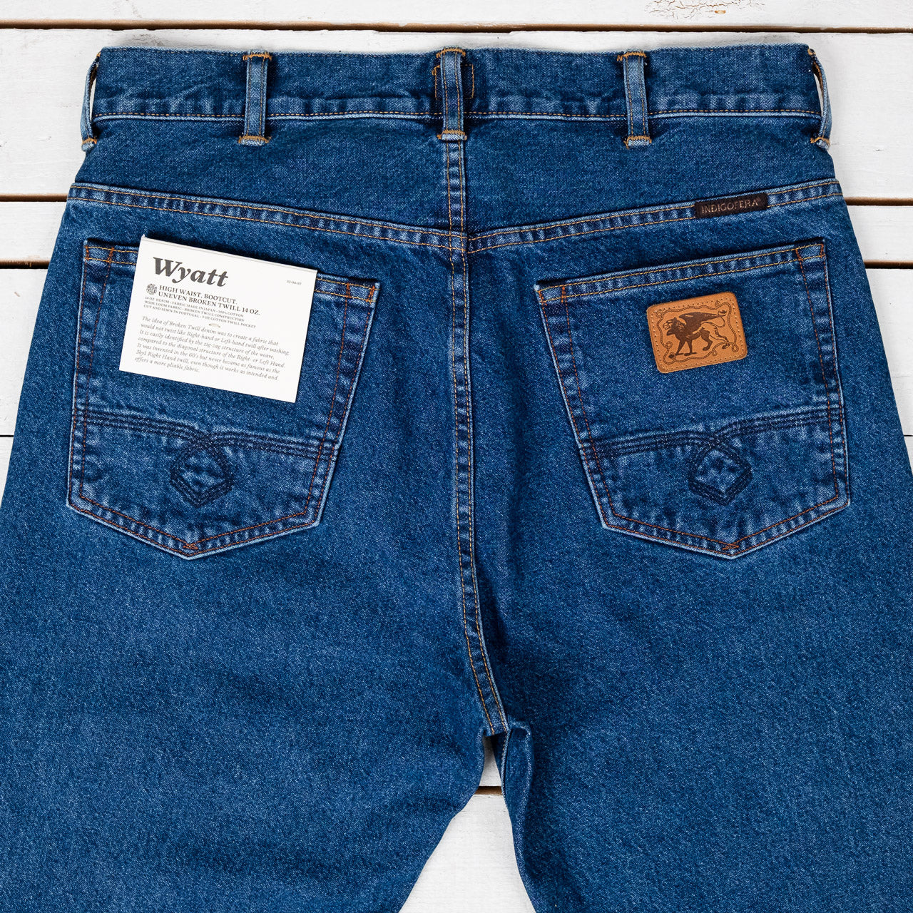 Wyatt Uneven Broken Twill Indigo