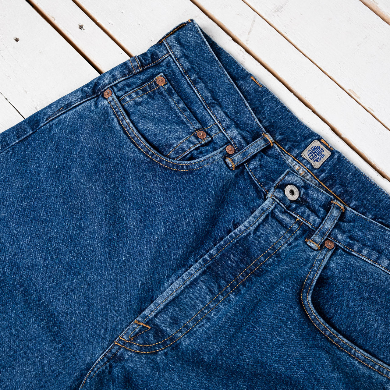 Wyatt Uneven Broken Twill Indigo