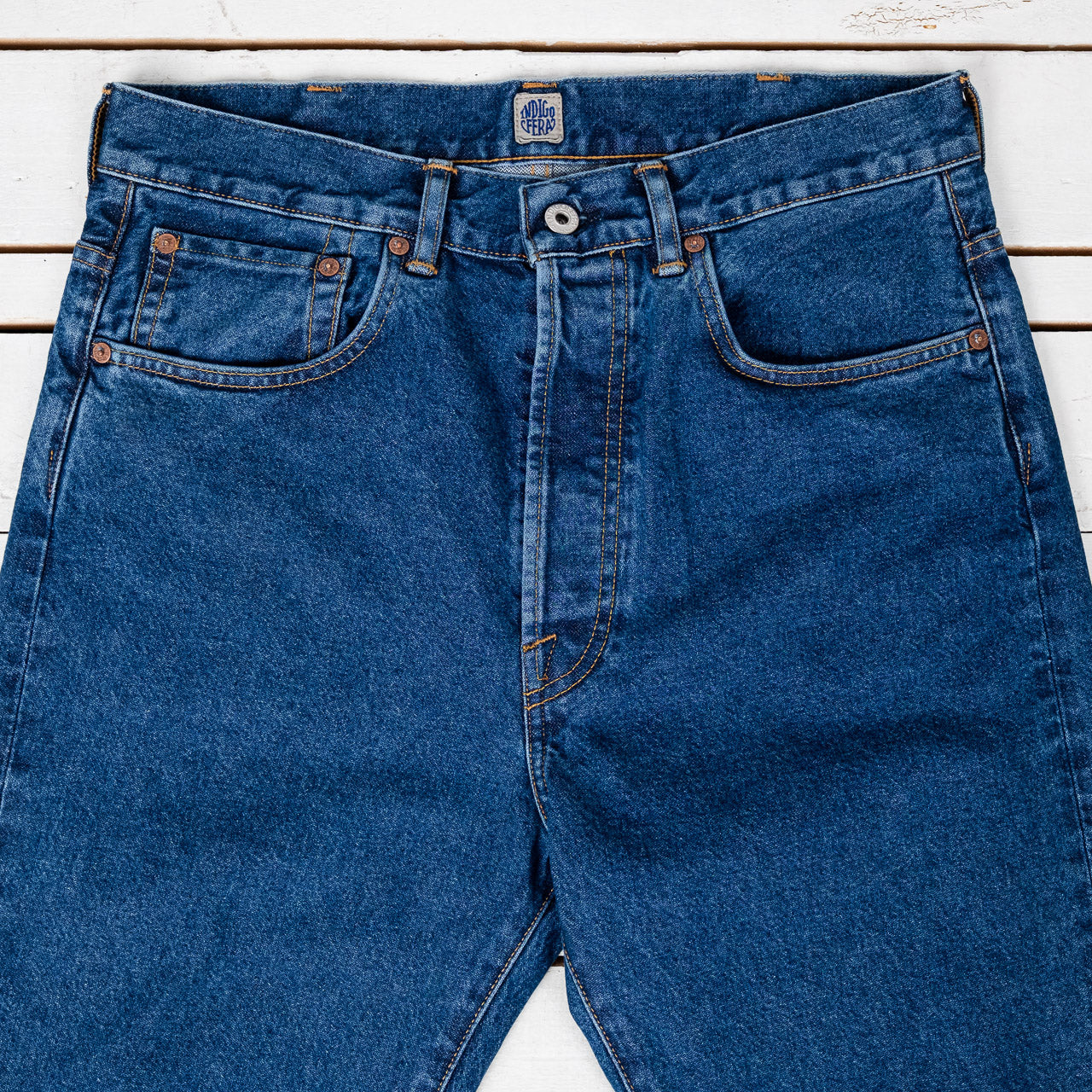 Wyatt Uneven Broken Twill Indigo