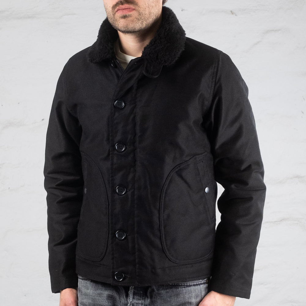 IRON HEART X BURG & SCHILD Blouson N1 Deck tout noir