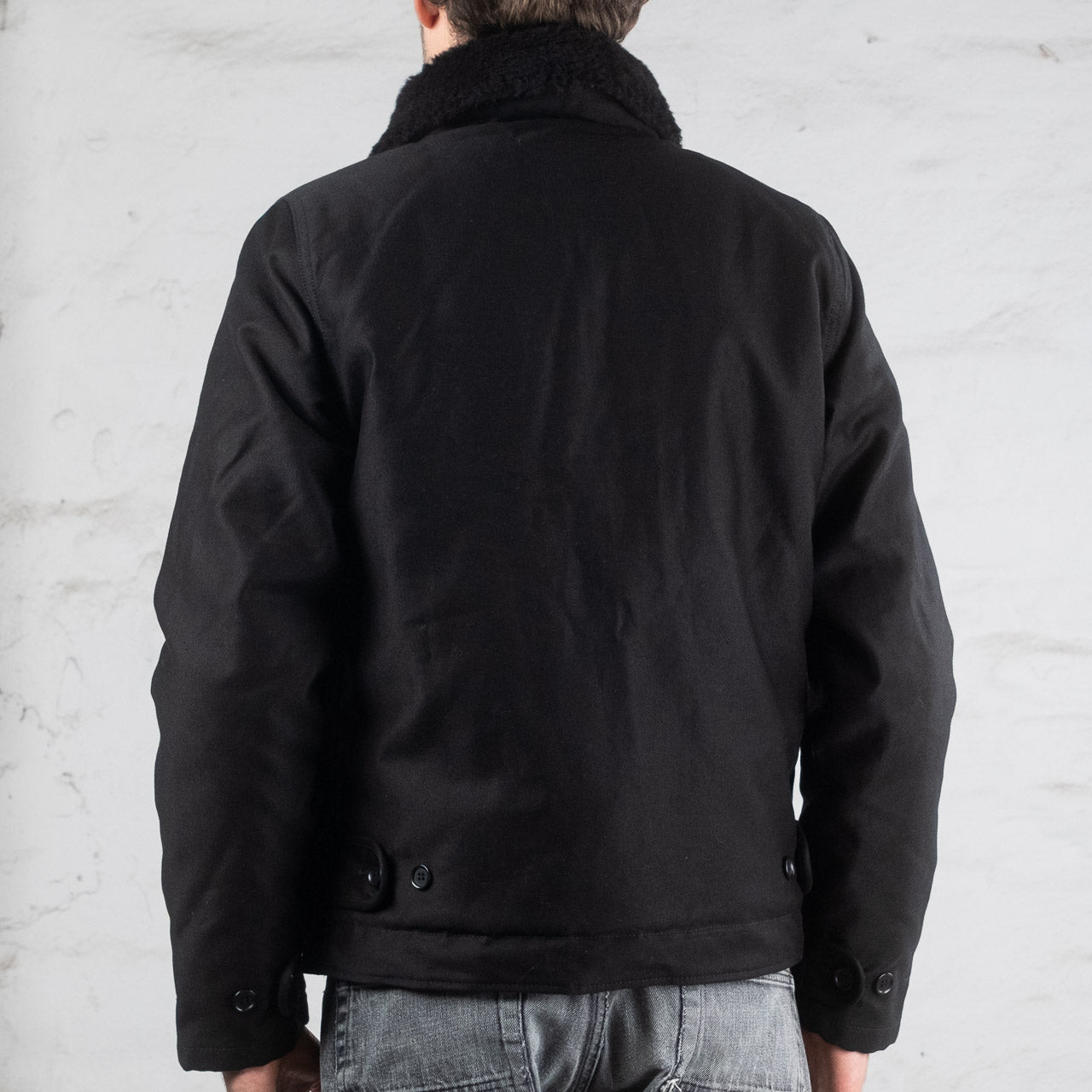 IRON HEART X BURG &amp; SCHILD N1 Deck Jacket All Black