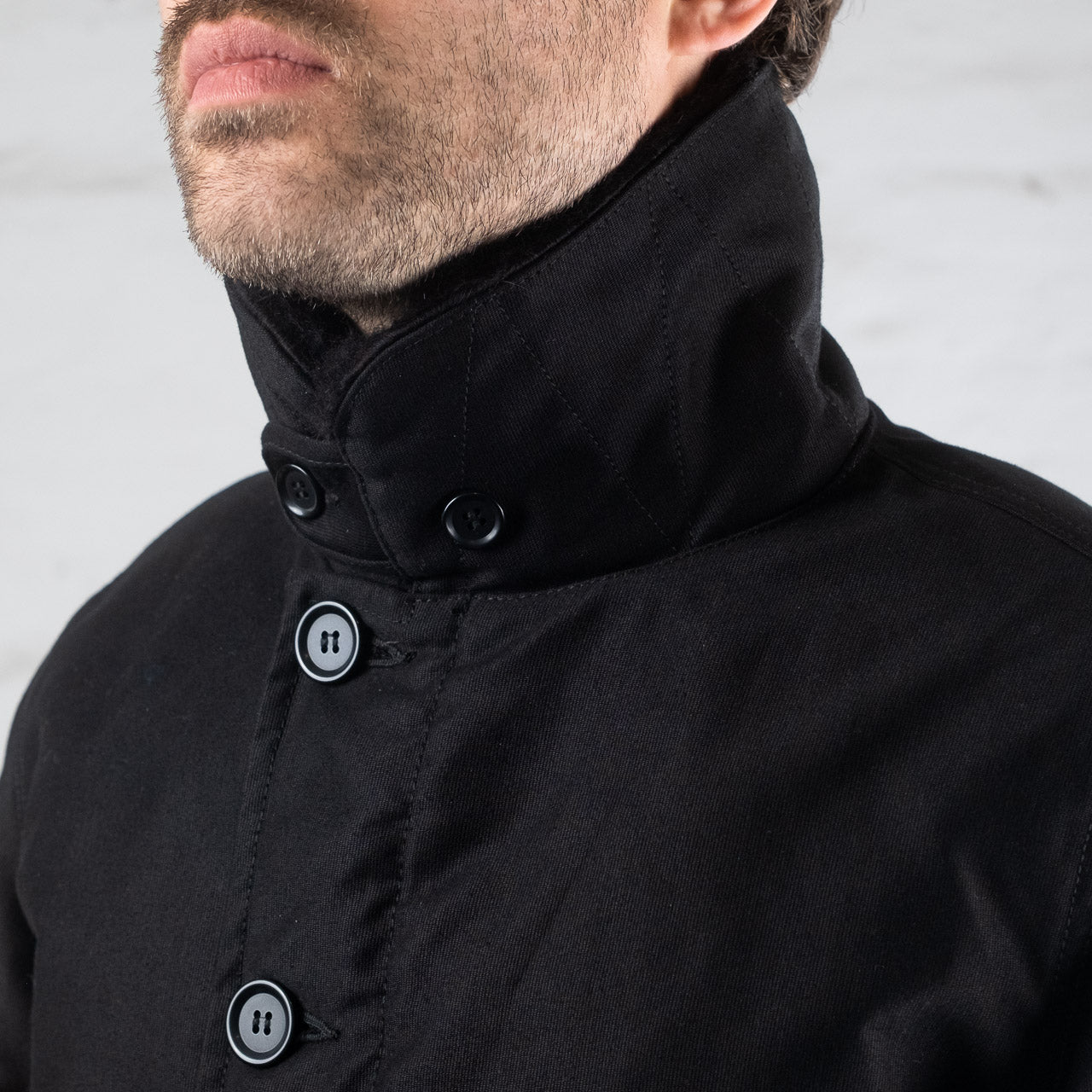 IRON HEART X BURG &amp; SCHILD N1 Deck Jacket All Black