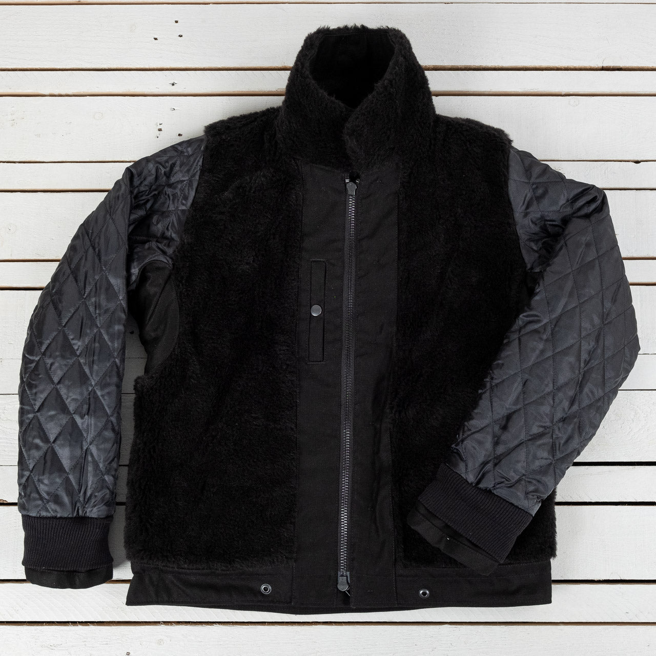 IRON HEART X BURG &amp; SCHILD N1 Deck Jacket All Black