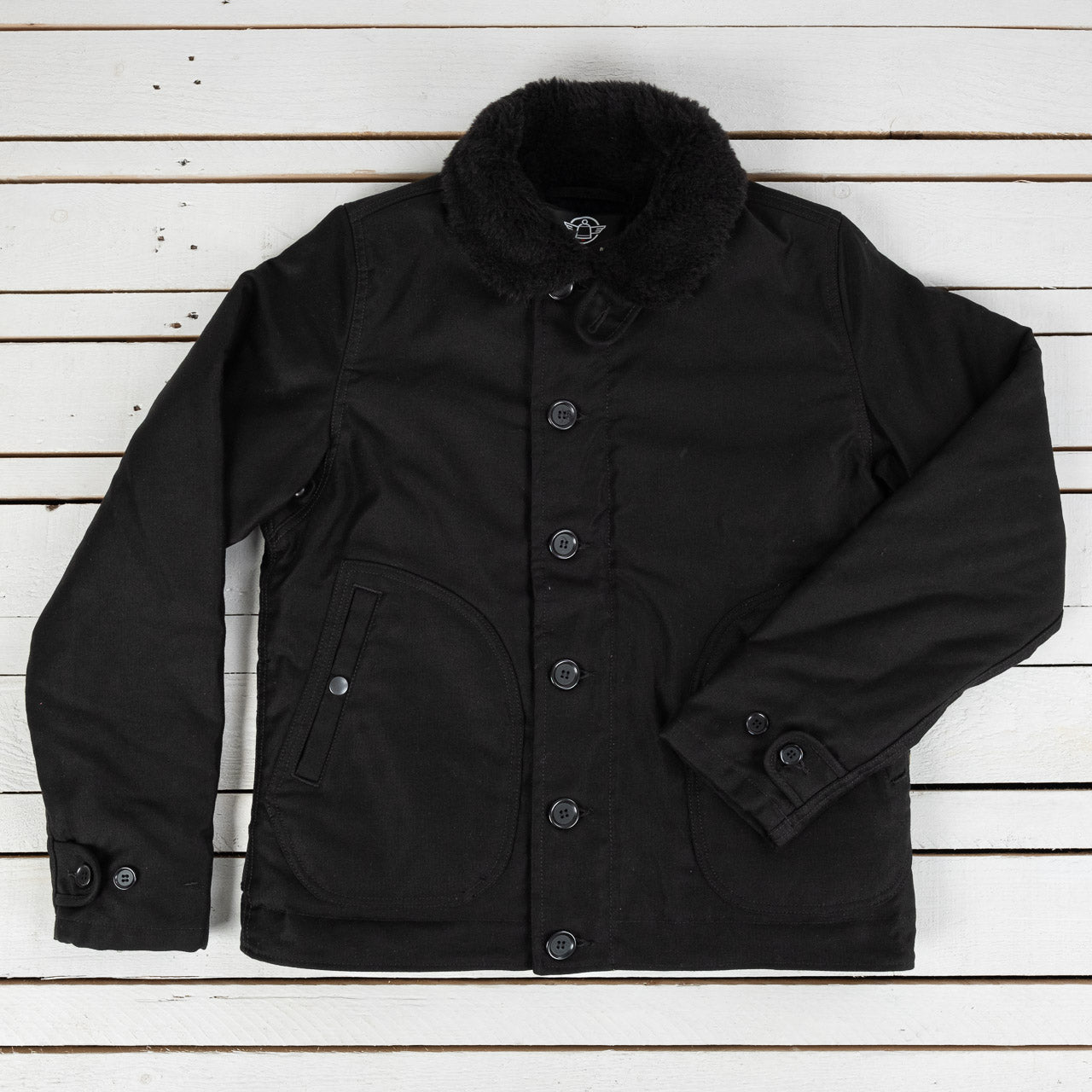 IRON HEART X BURG &amp; SCHILD N1 Deck Jacket All Black
