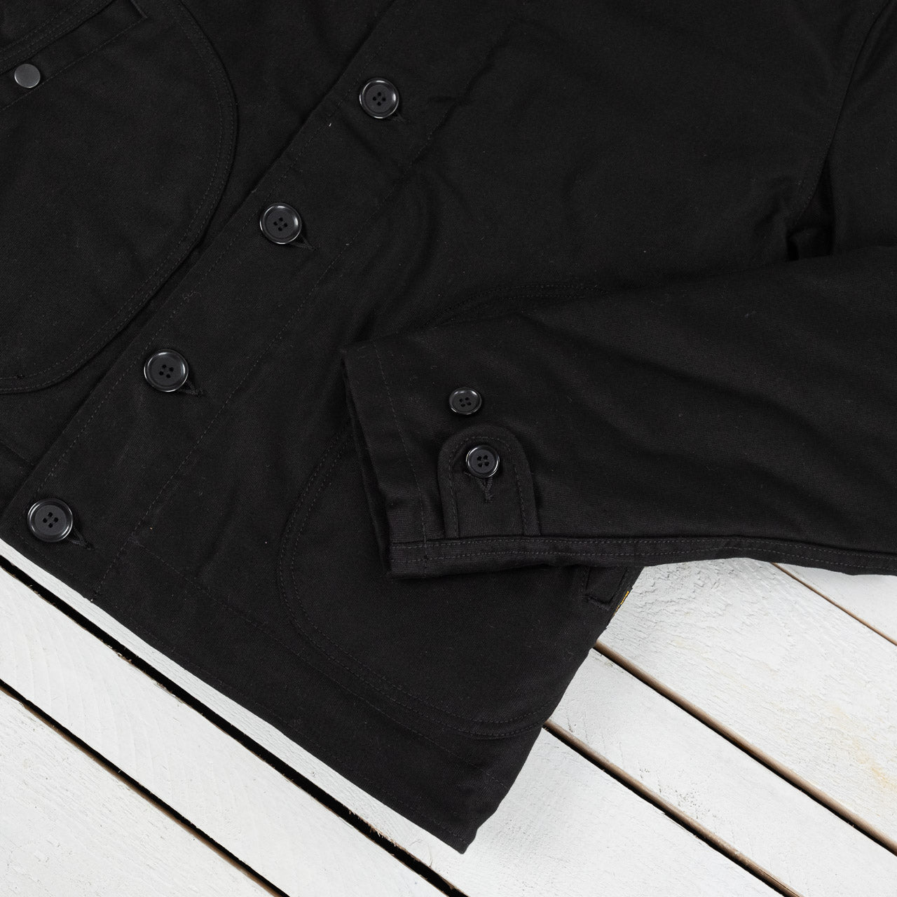 IRON HEART X BURG &amp; SCHILD N1 Deck Jacket All Black