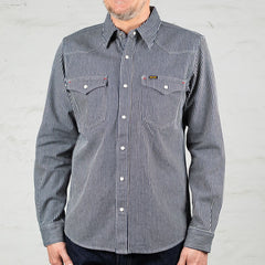 IHSH-07-IND Western Shirt Hickory Stripe