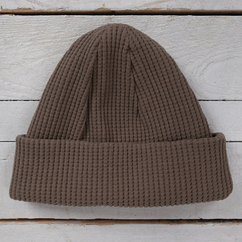 Waffle Knit Cap Sepia