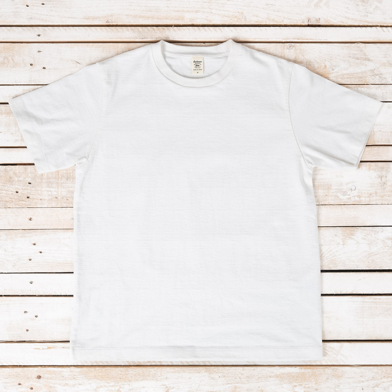 Jackman Ultra Heavy Dotsume T-Shirt Off White
