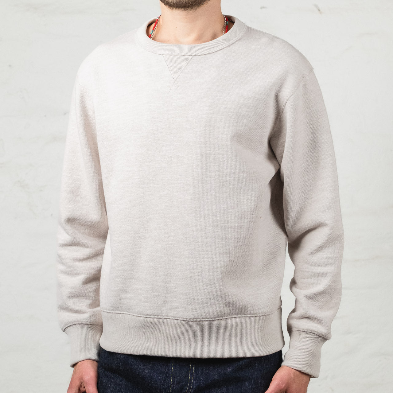 GG Crewneck Rosin White