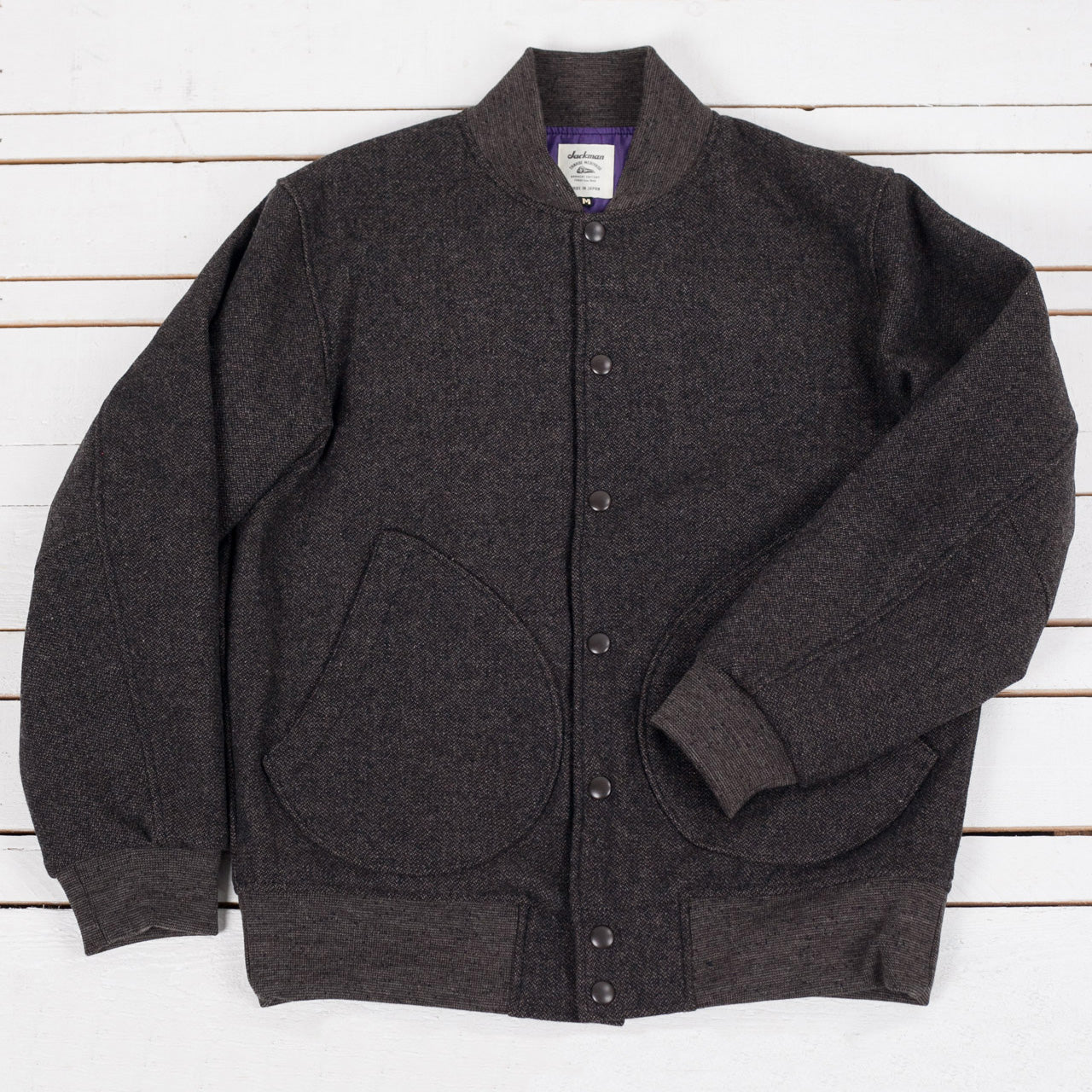 Melton Award Jacket Black