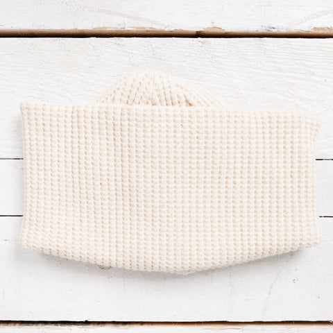 Waffle Knit Cap Ivory