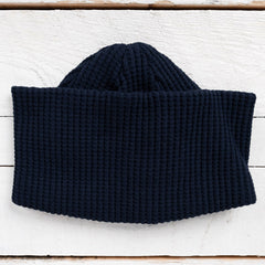 Waffle Knit Cap Dark Navy