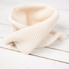 Waffle Twist Snood Ivory