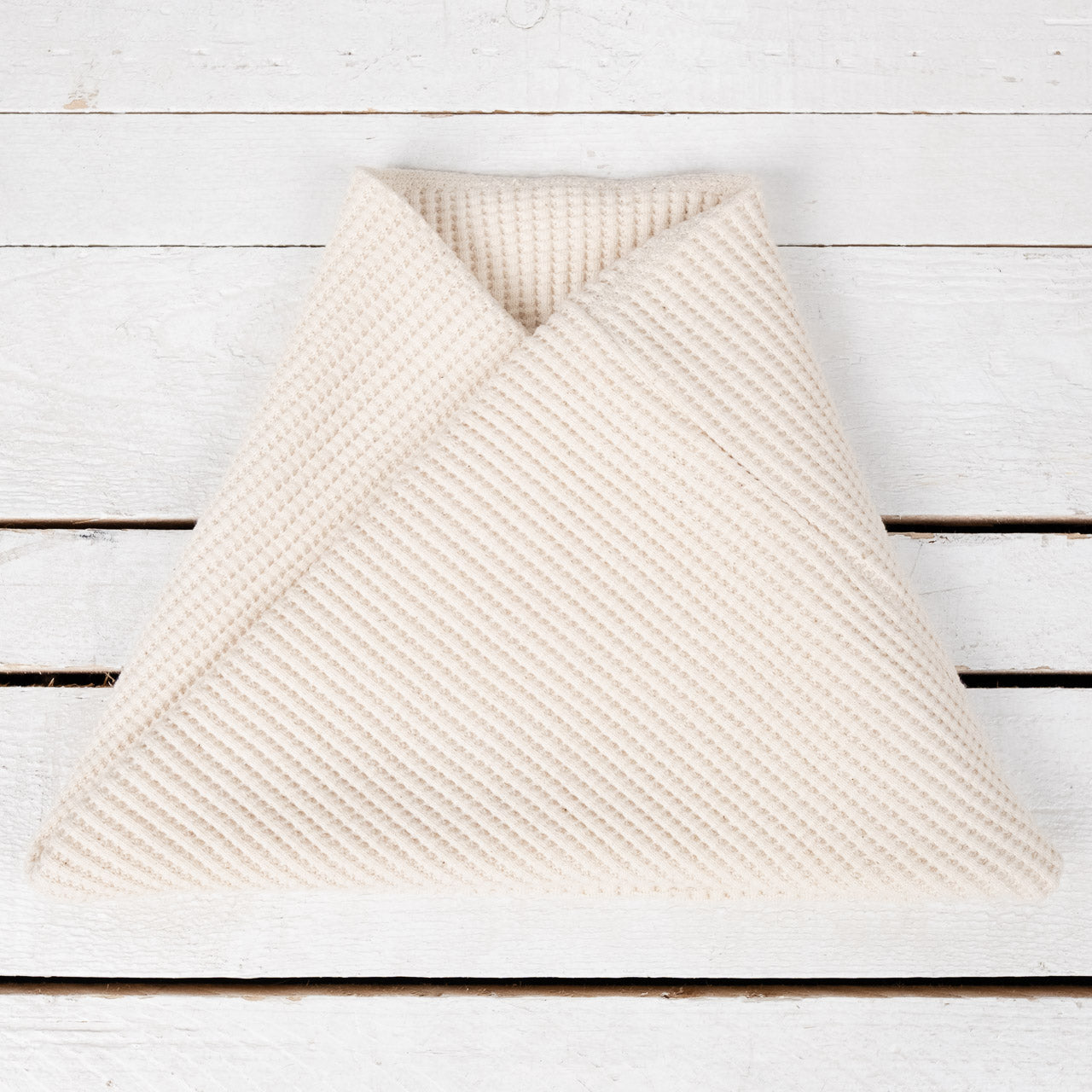 Waffle Twist Snood Ivory
