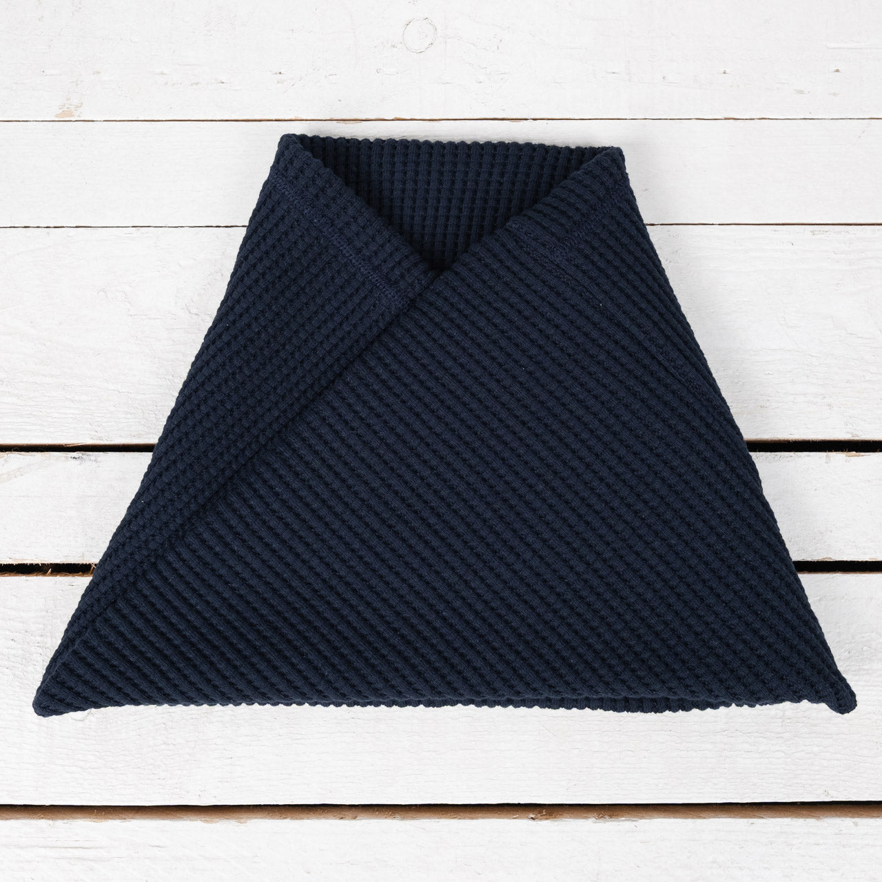 Waffle Twist Snood Dark Navy