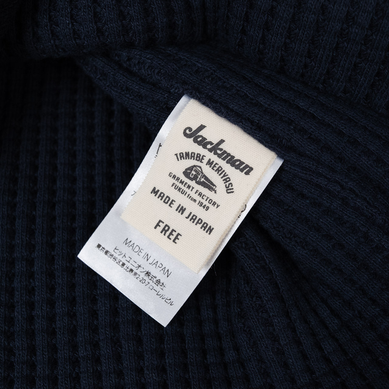 Waffle Twist Snood Dark Navy