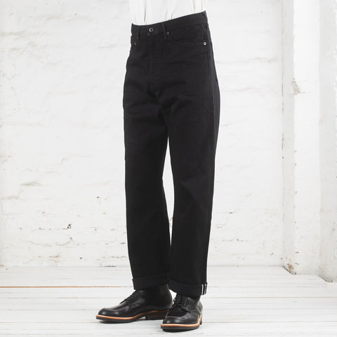 J514 14 Black loose selvedge jeans - Main Image