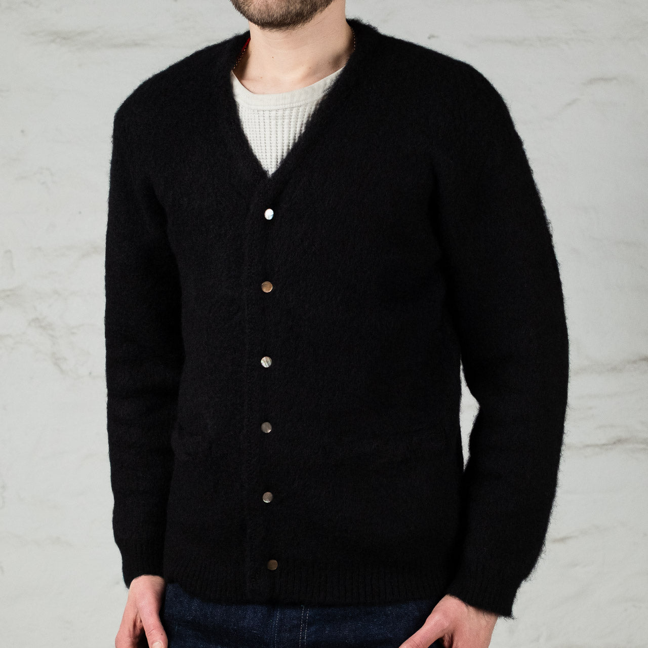 Cobain Mohair Cardigan Schwarz