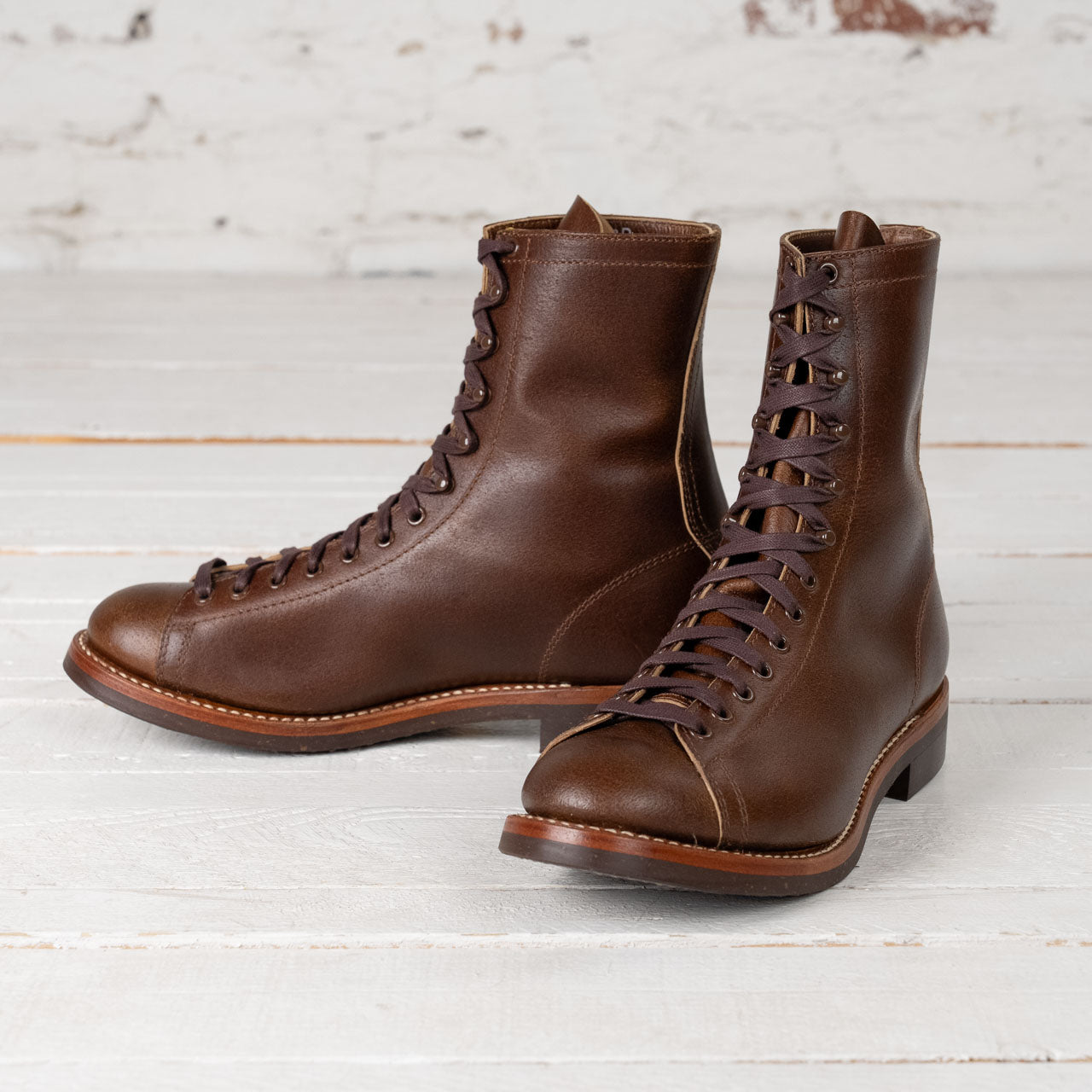 LK-039 Fieldmaster Boots Horween SHF Horsehide Havana Leather