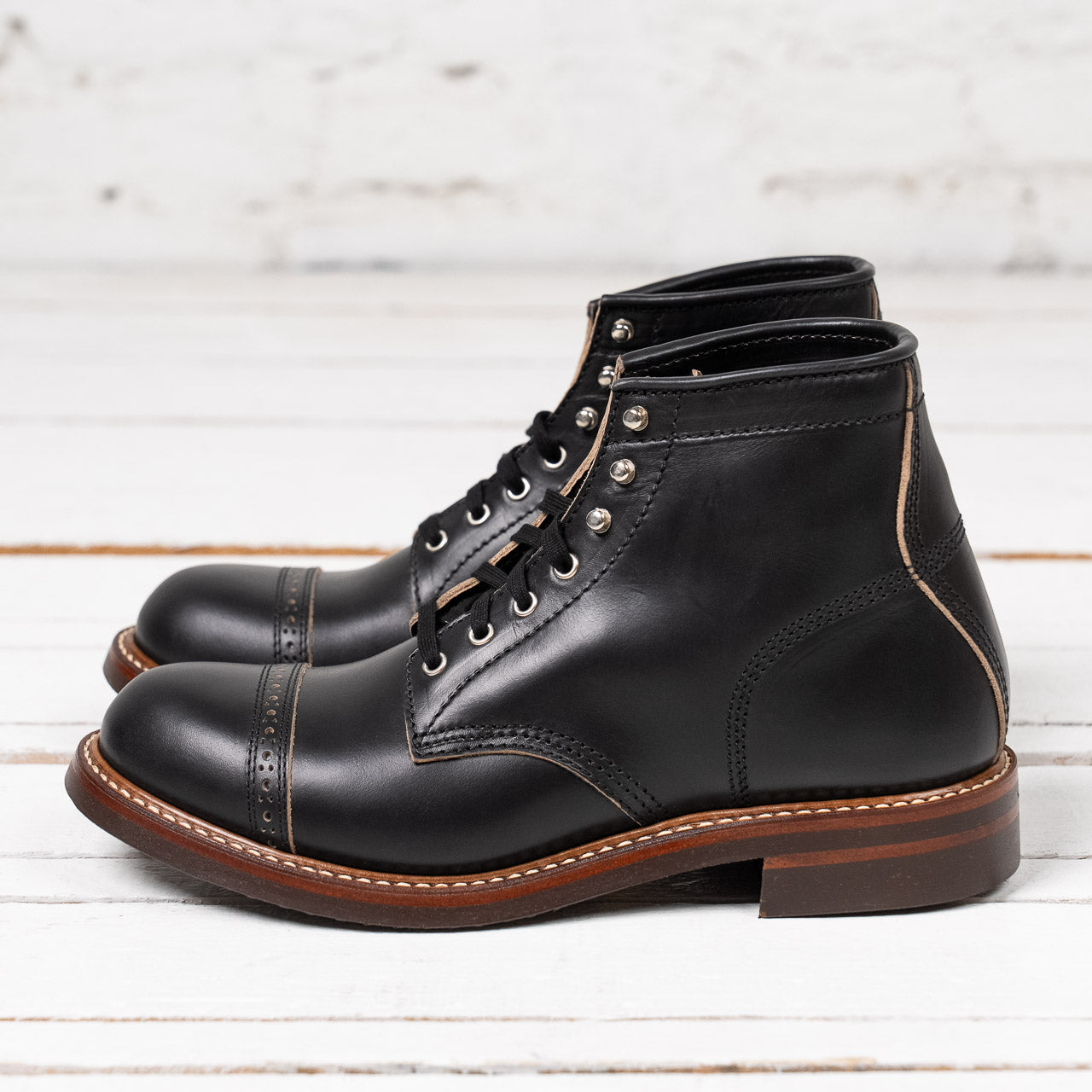 個人装備 ATTACHMENT VAQUETA LEATHER COMBAT BOOTS John-Lofgren-LK-014-Black-568.