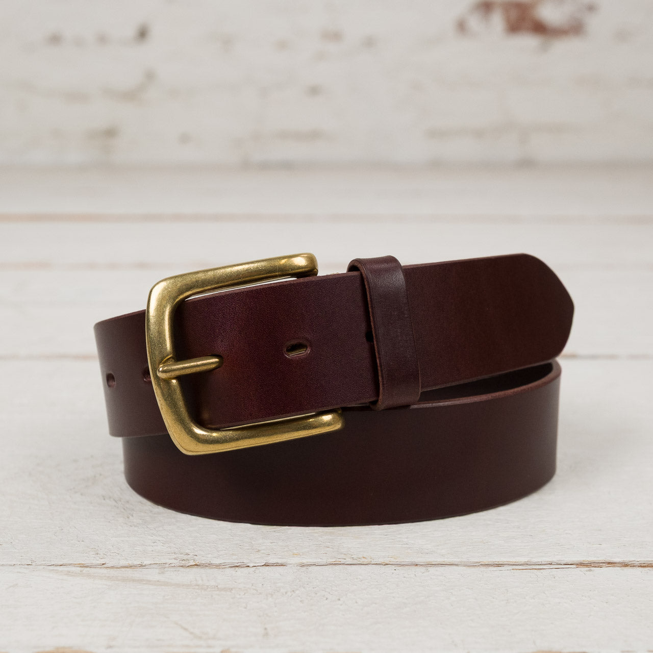 Hand Stitched Kihon Tochigi Belt Brown