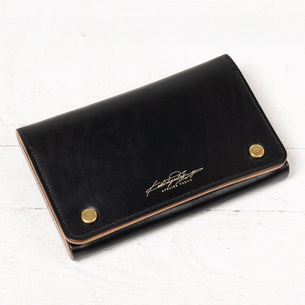 Middle Truckers Wallet Horsebutt Leather Schwarz