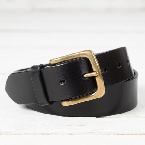 Hand Stitched Kihon Tochigi Belt Black