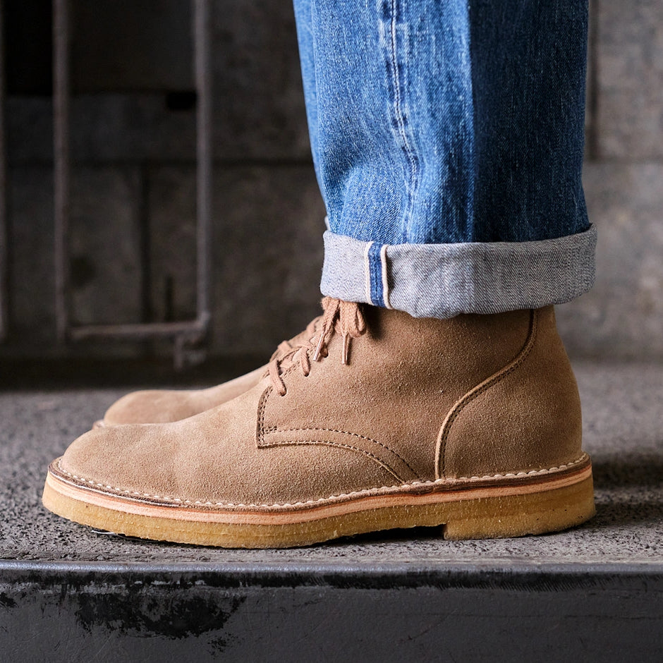 LK-044 Sahara Boots Japanese Suede Khaki
