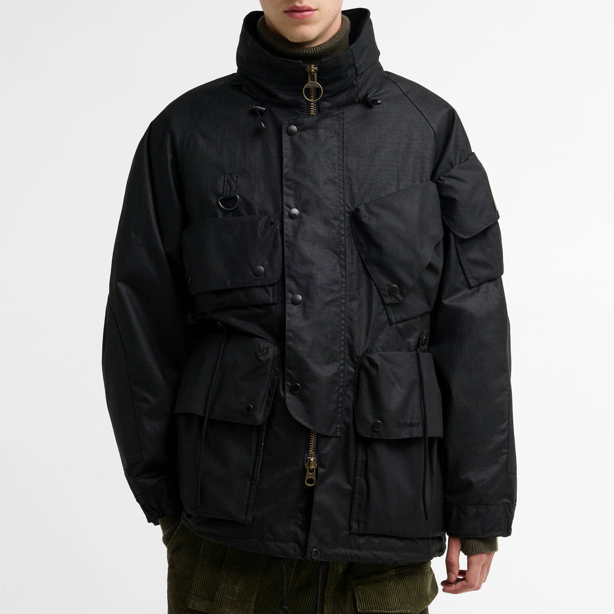 Veste cirée en ripstop Barbour x Norbit noir