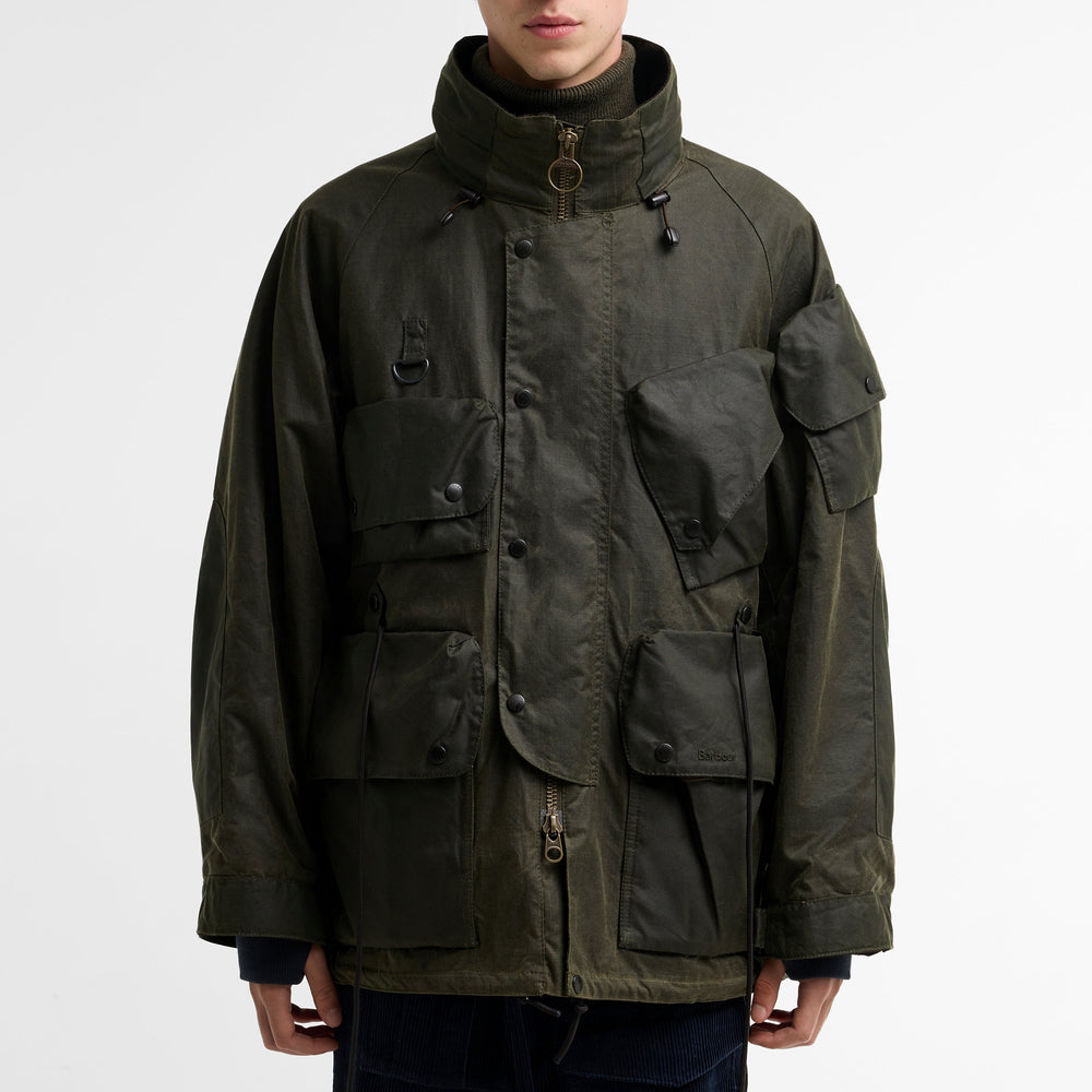 Veste cirée Ripstop Barbour x Norbit Archive Olive