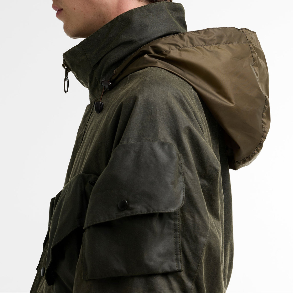 Veste cirée Ripstop Barbour x Norbit Archive Olive