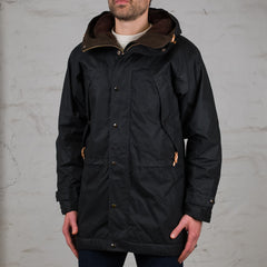 Long Mountain Jacket Black Waxed