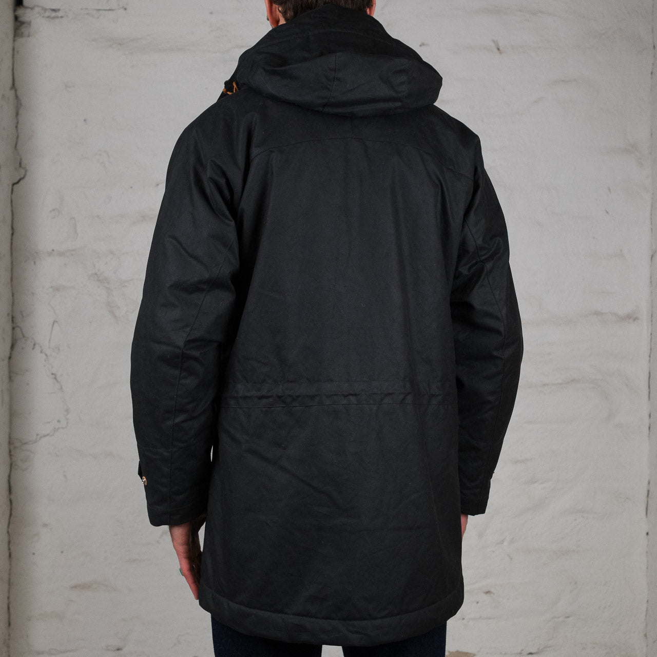 Long Mountain Jacket Black Waxed