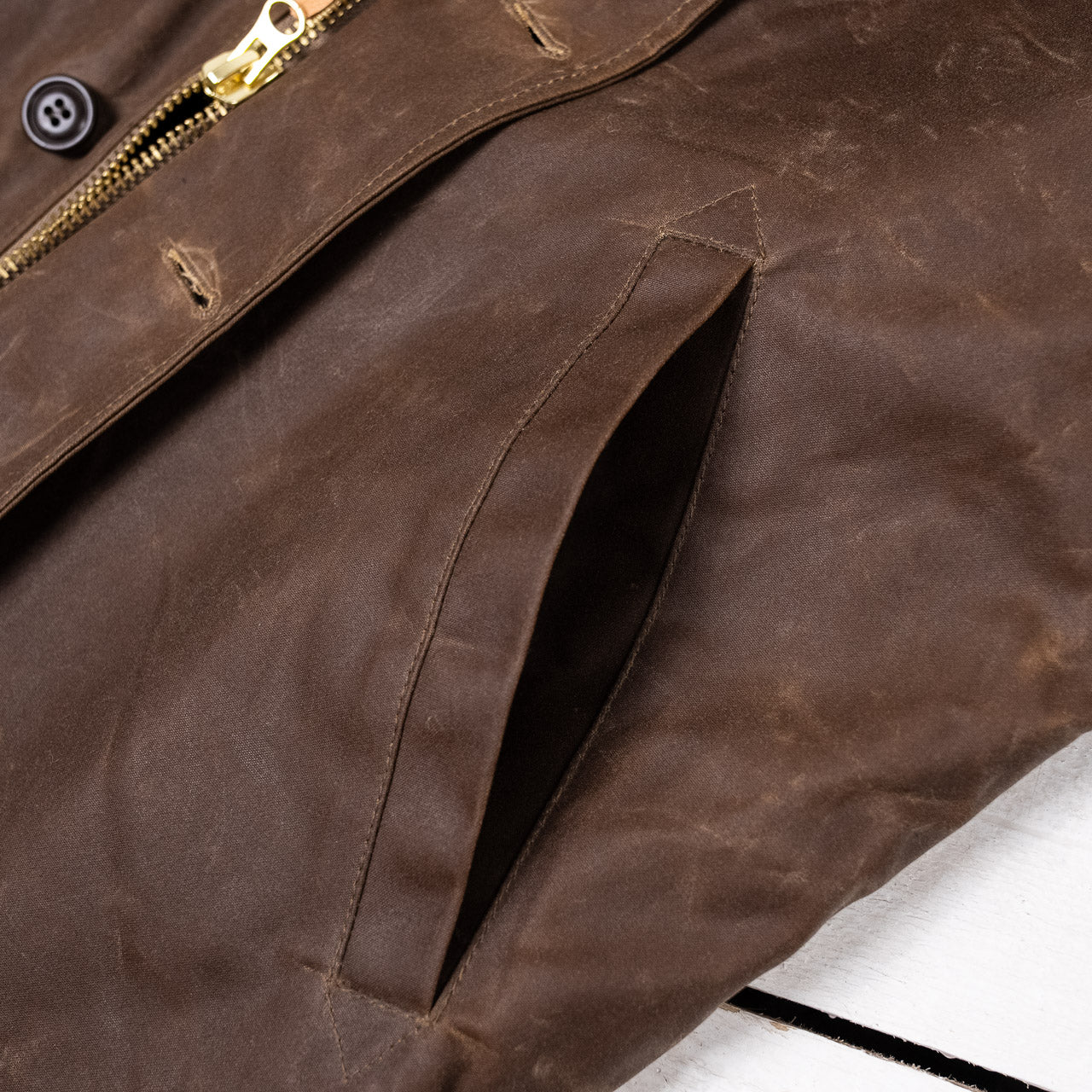 Deck Jacket Tan Waxed