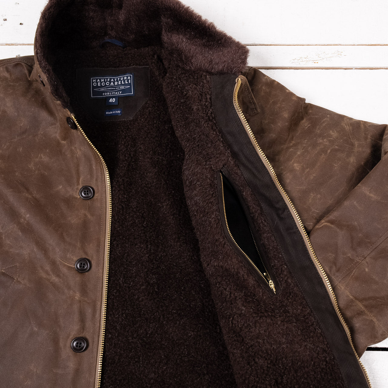 Deck Jacket Tan Waxed