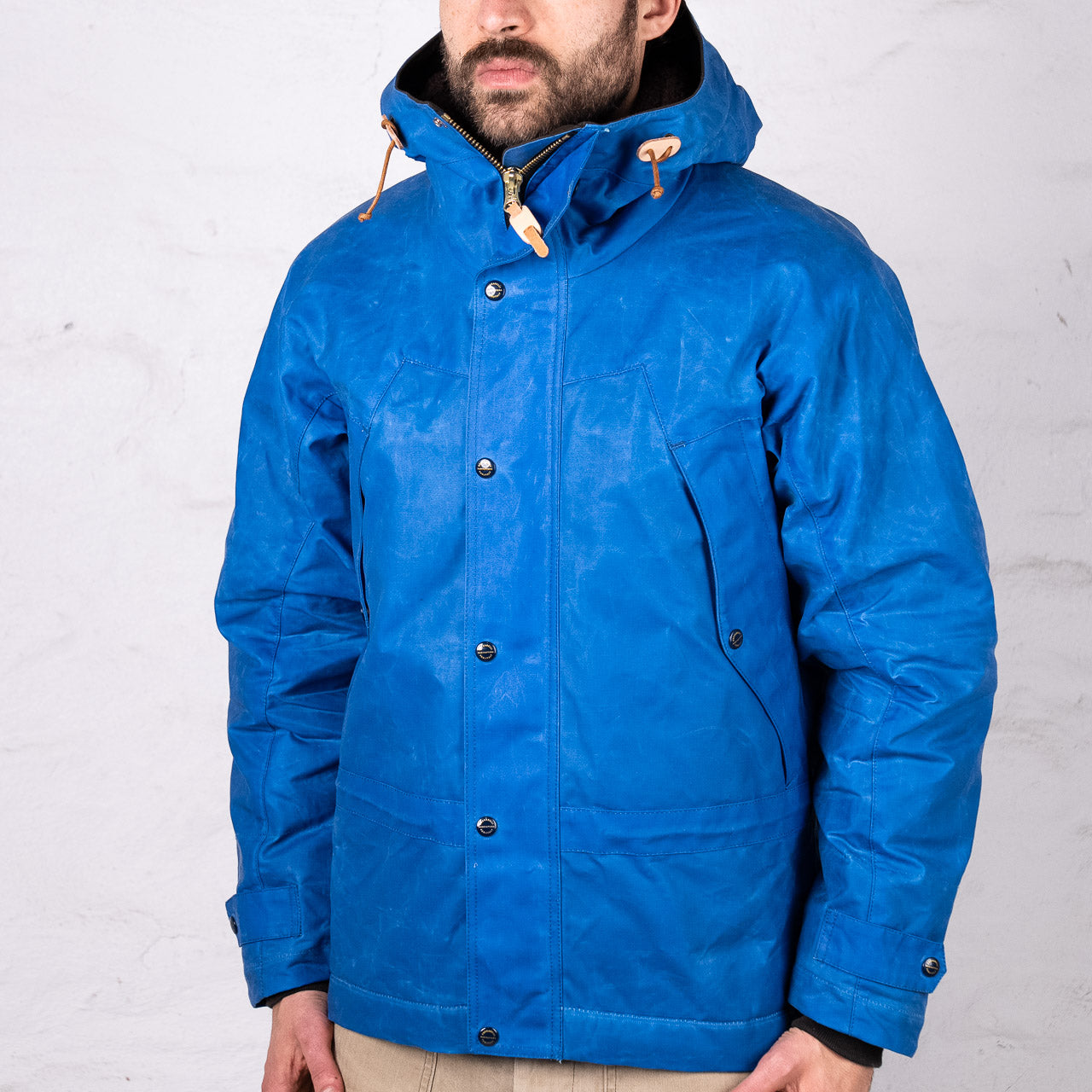 Mountain Jacket Hellblau Waxed